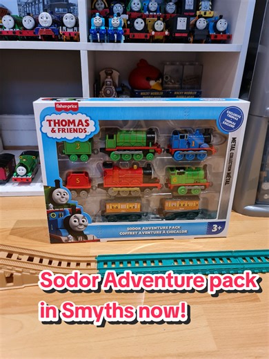 This is a brilliant 6 pack, go get yours in Smyths now | it costs £19.99 #trackmaster #2026 #fyp #thomasthetankengine #sodoradventurespack