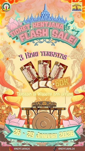Citra Islami School on Instagram: "Assalamualaikum warahmatullahi wabarakatuh ✨ 🔥 FLASH SALE TIKET KENTJANA! 🔥 💸 Cuma 60RB aja! ⏰ Berlaku sampai 29 Januari 2026 🎉 KENTJANA 📍 Event spesial dari SMA Citra Islami 🗓 31 Januari 2026 ✨ Bakal makin seru bareng: 🎤 Bagindas 🎶 Aira Zahha 🎧 Pasmimg Based Jangan sampai kehabisan! Gaskeun sebelum kehabisan 🔥🙌 #citraislamischool #islamicvillage #isvill #festival"