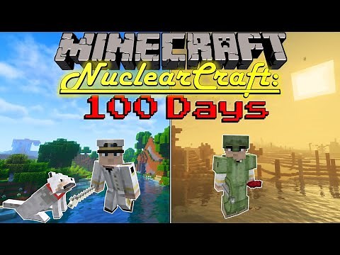I Survived 100 Days MAKING A NUCLEAR WASTELAND in NUCLEARCRAFT OVERHAUL in Minecraft Hardcore