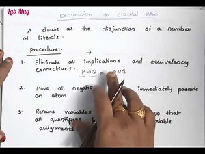 Conversion to clausal form (CNF) in Artificial intelligence #ai #aiml #education #youtube #videos