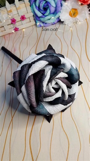 DIY how to make a tissue paper rose flower/Aesthetic Rose/ #diycraft #aestheticrose #sorts #viral
