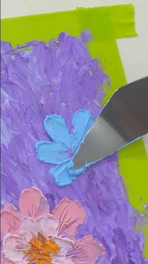 Impasto Flowers 🌼 | Oil Pastel Art