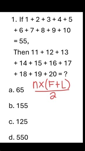 📌the sum of consecutive numbers #mathematics #maths #strategy #mathstricks
