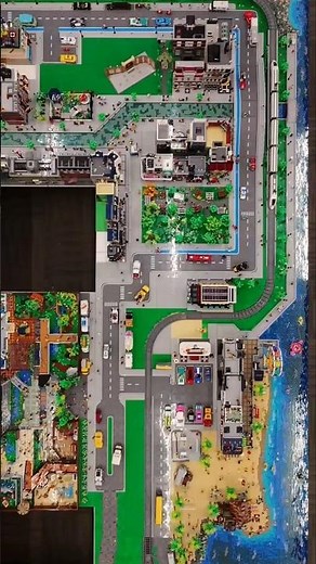 LEGO CITY from BIRD'S-EYE VIEW! Drone Footage! #lego