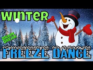 WINTER: FREEZE DANCE! EXERCISE BRAIN BREAK. Gonoodle alternative Just Dance. Yoga