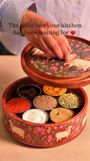 There’s something grounding about organizing your everyday spices in a proper wooden masala dabba