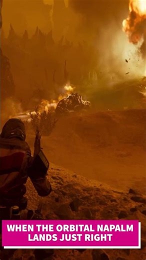 #helldivers2 When the orbital napalm lands just right