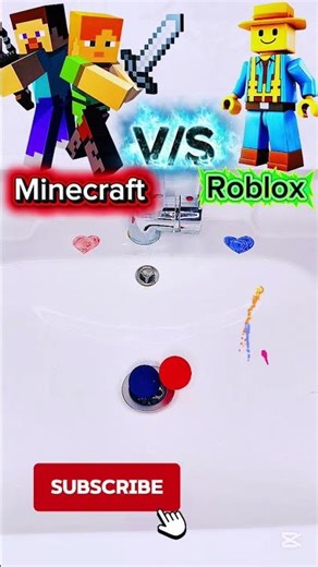 Minecraft VS Roblox #usa