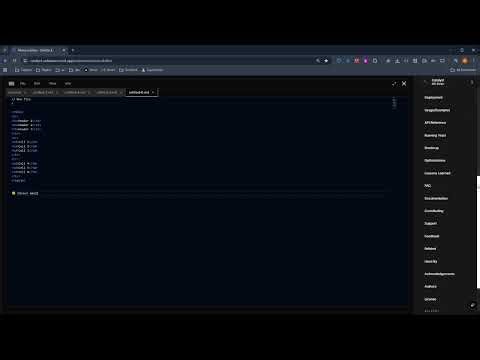 Quick and basic overview of the .md editor