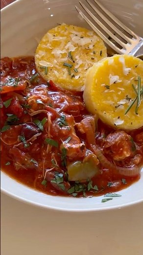 Chicken cacciatore in a slow cooker #recipe #easyrecipe
