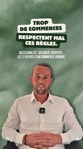 Jocelyn Ruin Kovan on Instagram: "Rénover un commerce, ce n’est pas que du design : c’est aussi une question de règles. Dans cette vidéo, j’explique pourquoi rénover un point de vente, ce n’est pas seulement une question d’esthétique, mais surtout de sécurité et de conformité. 👉 Accessibilité obligatoire : rampes, portes adaptées, comptoirs accessibles pour accueillir tous les clients 👉 Sécurité du public : sorties de secours, éclairage, choix des matériaux conformes aux normes ERP 👉 Identité