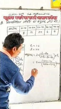 Class 10th Math Chapter 13 बहुलक | बहुलक निकालने का सबसे आसान तरीका | Statistics Mode Easy Trick