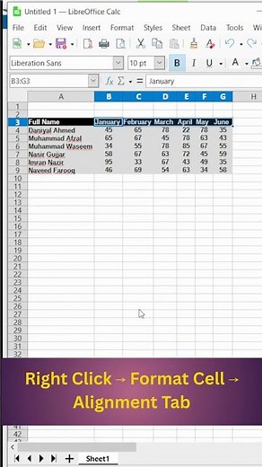 Auto-Resize Columns Using Text Orientation | LibreOffice Calc Tip #shorts #libreoffice #calctips