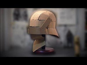 Cardboard Knight Sallet Helmet With Templates | DIY knight armor tutorial easy