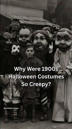 Why were 1900s Halloween Costumes so creepy? #vintagehalloween #halloweenhistory #halloweencostume