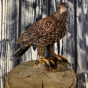 Hawk Statue: Celtic Mythology Bird of Prey - Etsy