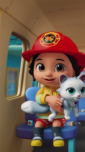 Save the cat! Wheels on the Rescue Bus #Cocomelon #NurseryShorts #popularsong