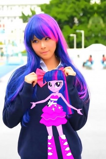 MLP EG Girl's Singing Simpapa Parubila💞 #mylittlepony #mlp #twilight