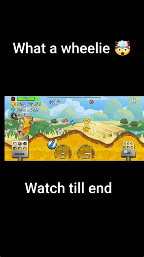 what a wheelie in hill climb racing 1 🤯 #gaming #phonk #hillclimbracing #technogamerz