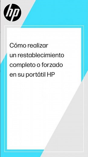 Cómo realizar un restablecimiento completo o forzado en su portátil HP | HP Support