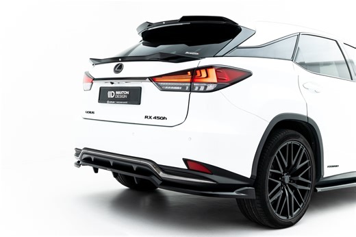 Rear Splitter (with vertical bars) Lexus RX F-Sport Mk4 Facelift