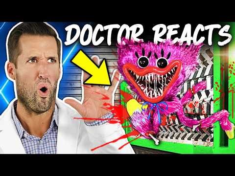Doctor ER Reacts to Scariest Poppy Playtime Injuries | Compilation