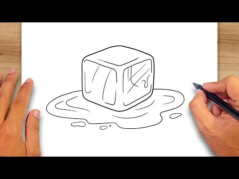 How to draw Ice Cube - Ice Cube Drawing Ideas