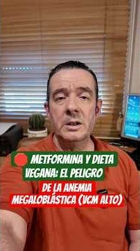 🛑 METFORMIN and VEGAN Diet: The Danger of Megaloblastic Anemia (High MCV) #shorts #vegan