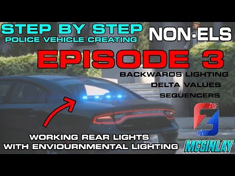 CREATING A NON ELS POLICE VEHICLE STEP BY STEP | EPISODE 3 | REAR LIGHTING AND DELTAS! | ZMODELER 3
