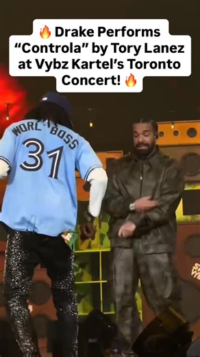 Firstnews Music on Instagram: "Toronto went crazy when Drake hit the stage at Vybz Kartel’s concert and dropped “Controla” by Tory Lanez, the same track he remixed years back! 🇨🇦🔥 Pure vibes and nostalgia in one moment. Should Drake and Kartel link up for a new collab next? 👀👇 #Drake #VybzKartel #ToryLanez #controla"