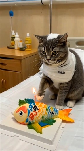 "Strong Cat Warrior 🐾 Never Give Up"#cat #cute #strongcat #recovery