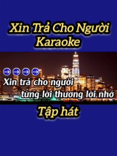 karaoke Xin Trả Cho Em #Duet #karaoketiktok #karaoke #xintrachoem #xuhuong