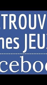 FIND my GAMES on Facebook, how to recover my missing games on Facebook