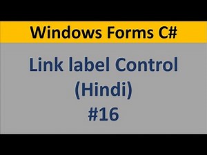 C# Windows Form Tutorial For Beginners 16 - How to use linkLabel control in windows form c#