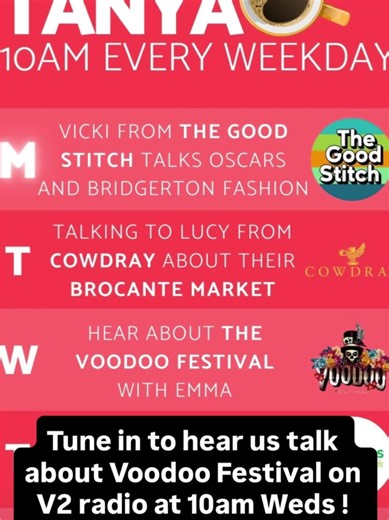 Tune in this Wednesday to hear all about VOODOOFEST! Live on V2 Radio! #radio #voodoofest #festival #housemusic #fyp