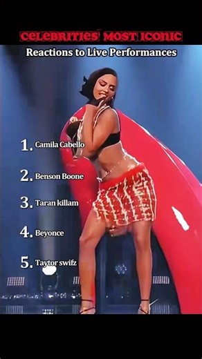 Celebrities' iconic reactions to live performances #JUSTIN #Selena #Ariana #Rihanna