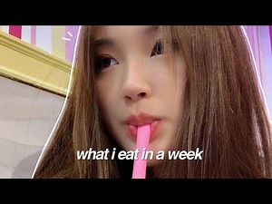 [vlog] what i eat in a week *realistic*