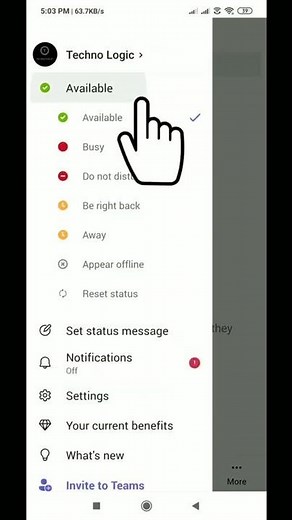 How to Change Availability Status on Microsoft Teams | Change your status in Teams | Techno Logic