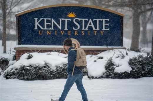 Kent State alters its campus closure rules for frigid winter temperatures