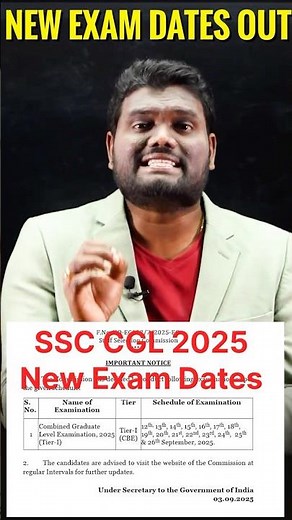 SSC CGL NEW EXAM DATES OUT