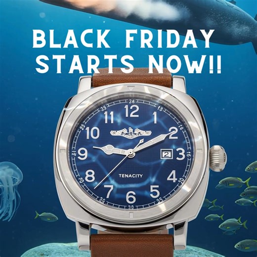 USE THE CODE BLACKFRIDAY AT CHECKOUT, OR USE THE LINK BELOW... https://www.tenacitywatches.com/discount/BLACKFRIDAY | Tenacity Watches