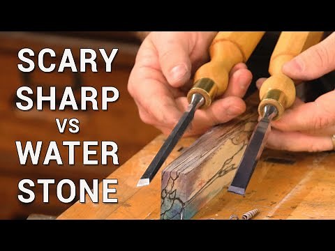 HEAD to HEAD - Scary Sharp vs. Waterstone - Chisel Sharpening Techniques put to the TEST