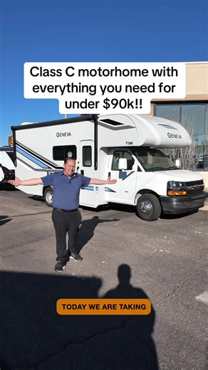 This motorhome is one of the best priced Class C RVs I’ve ever seen. Let me know what you love about the 2026 Thor Geneva 22VZ! #motorhome #roadtrip #vacation #campinghacks #rvlife