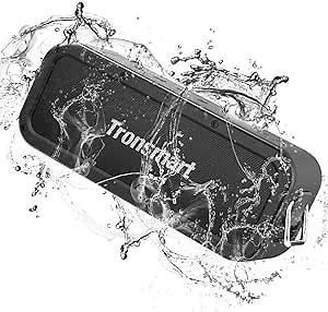 Tronsmart Force Portable Bluetooth Speakers, IPX7 Waterproof Speakers with 40W Stero Sound, Wireless Speaker with Bluetooth 5.0, Tri-Bass Effects, 15-Hour Playtime, NFC, 100ft Range, Home Outdoors