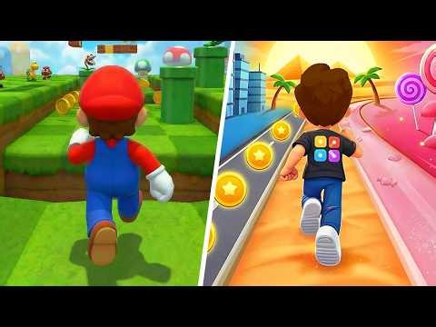 Kooply Run Subway Craft VS Super Mario Subway Surfers Mod, Subway Runner Games, Kooply Run Game