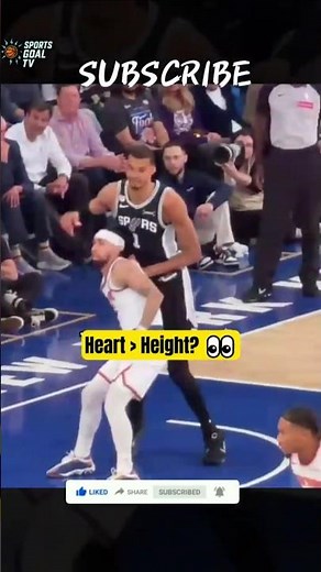 How Is 6'0 Jose Alvarado Guarding 7'4 Victor Wembanyama?! 😱🏀 #shorts #knicks
