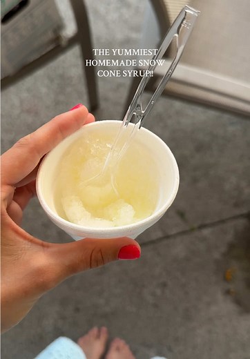 Delicious Homemade Snow Cone Syrup Recipe