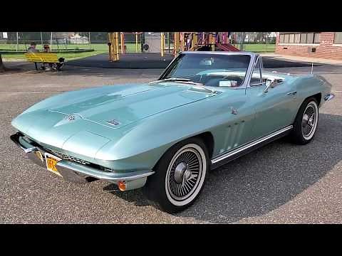 $54,995 - 1966 Chevrolet Corvette Roadster For Sale ~ Original 327/300 ~ 4 Speed ~ Mosport Green