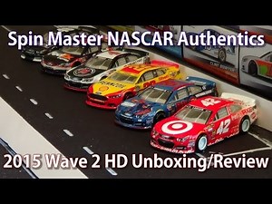 2015 Spin Master NASCAR Authentics: Wave 2 HD Unboxing and Review