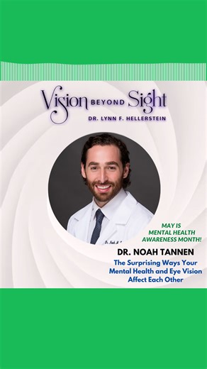 Do you know that our eye vision and mental health affect each other? Visual dysfunction can lead to stress and learning issues in both kids and adults, and if they are not resolved immediately and correctly, could snowball into larger issues in one's behavior and emotions. This Mental Health Awareness Month, check out one of my earlier Vision Beyond Sight episodes with Dr. Noah Tannen, specialist in vision therapy, neuro-optometric rehabilitation, and myopia control. He talks how visual dysfunct
